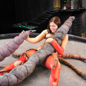 image of Jodi Taylor drilled by alien puppets